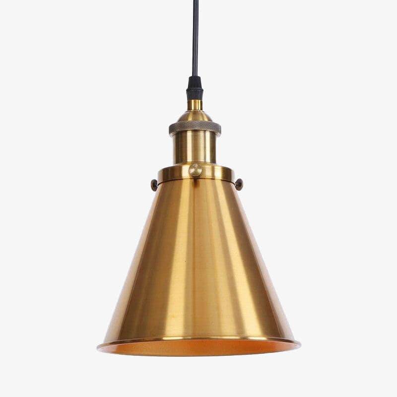 Suspension design à LED avec abat-jour conique en métal Loft