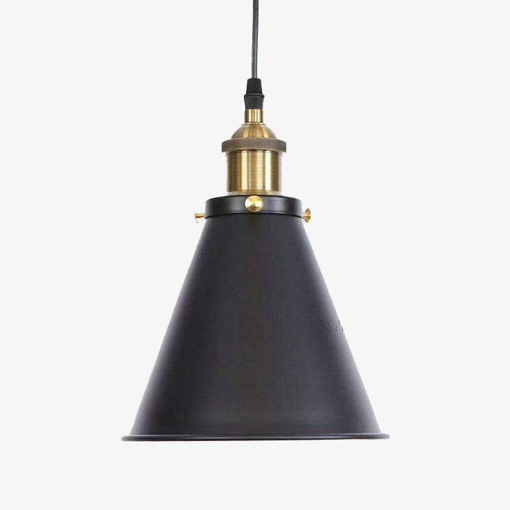 Suspension design à LED avec abat-jour conique en métal Loft