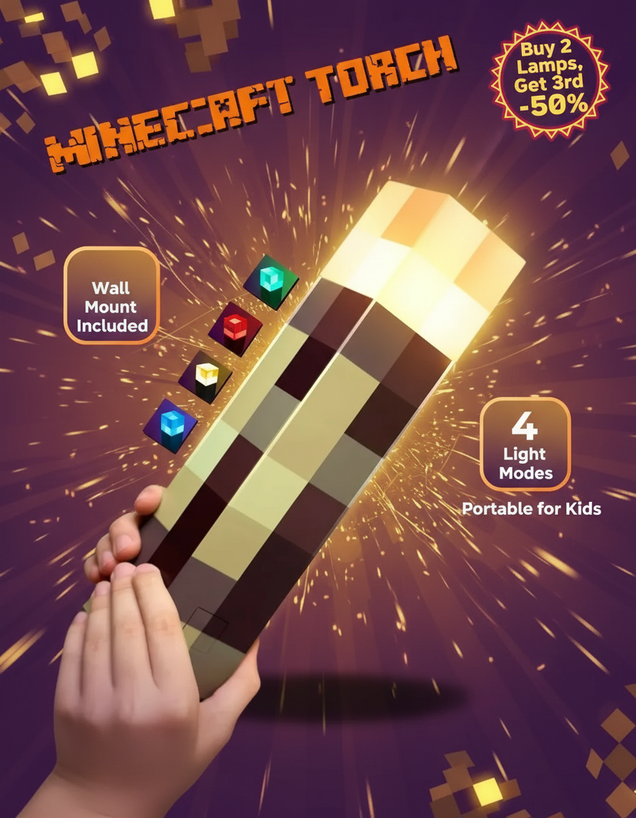 Minecraft Torch Light LED