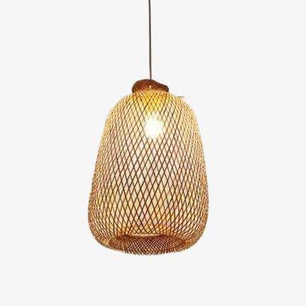 Suspension design moderne japonaise en bambou (35cm - C) - FLASH