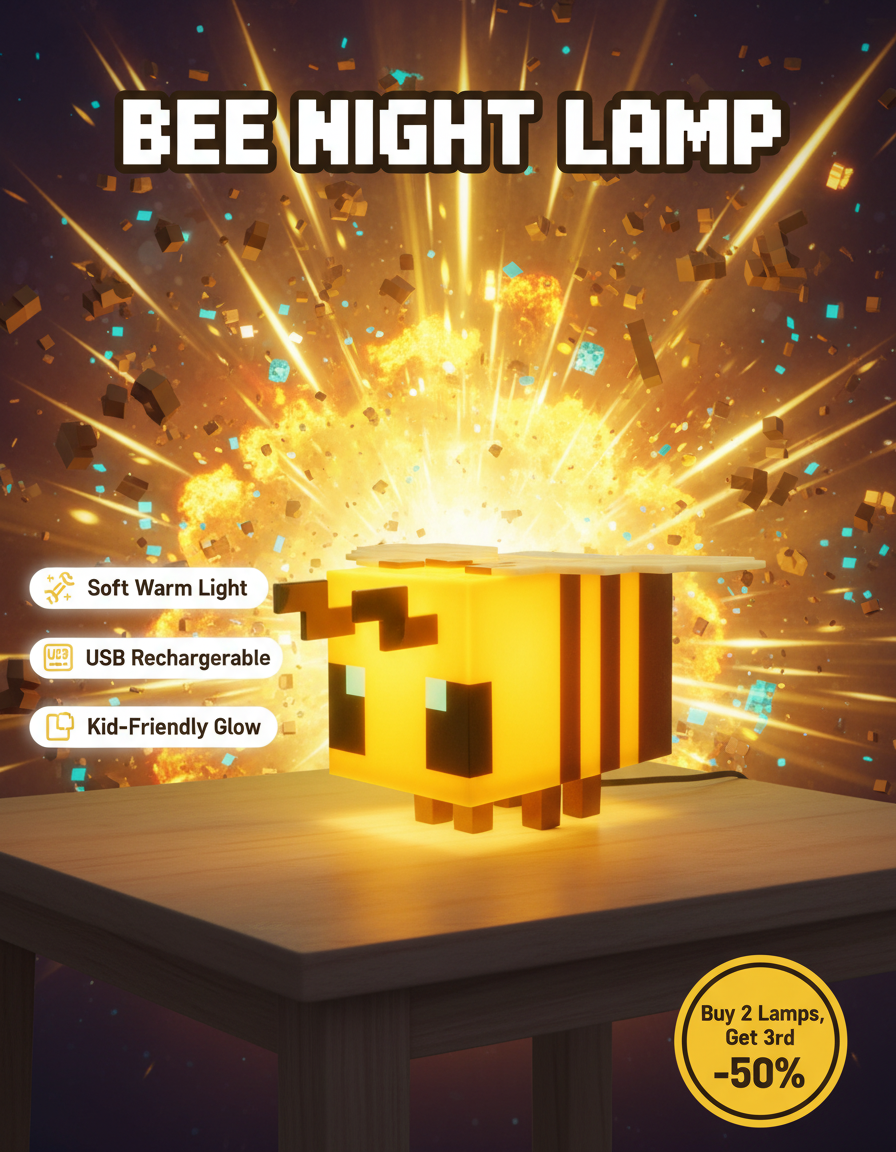 Minecraft Bee Light LED