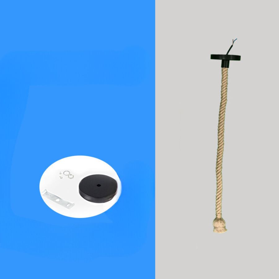 Suspension luminaire en corde de chanvre