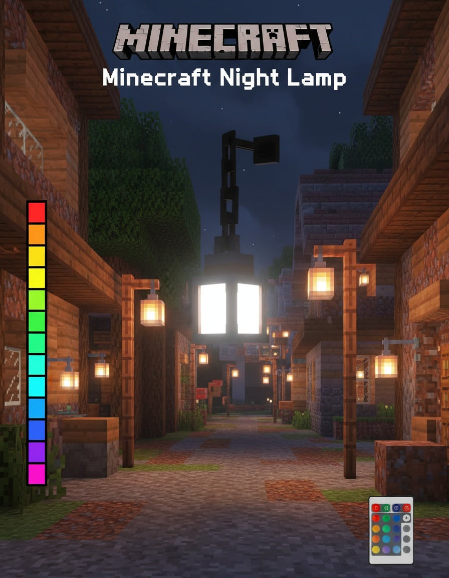 Pixel Lantern™ – LED Block Lamp | 16 Colors & Remote Control