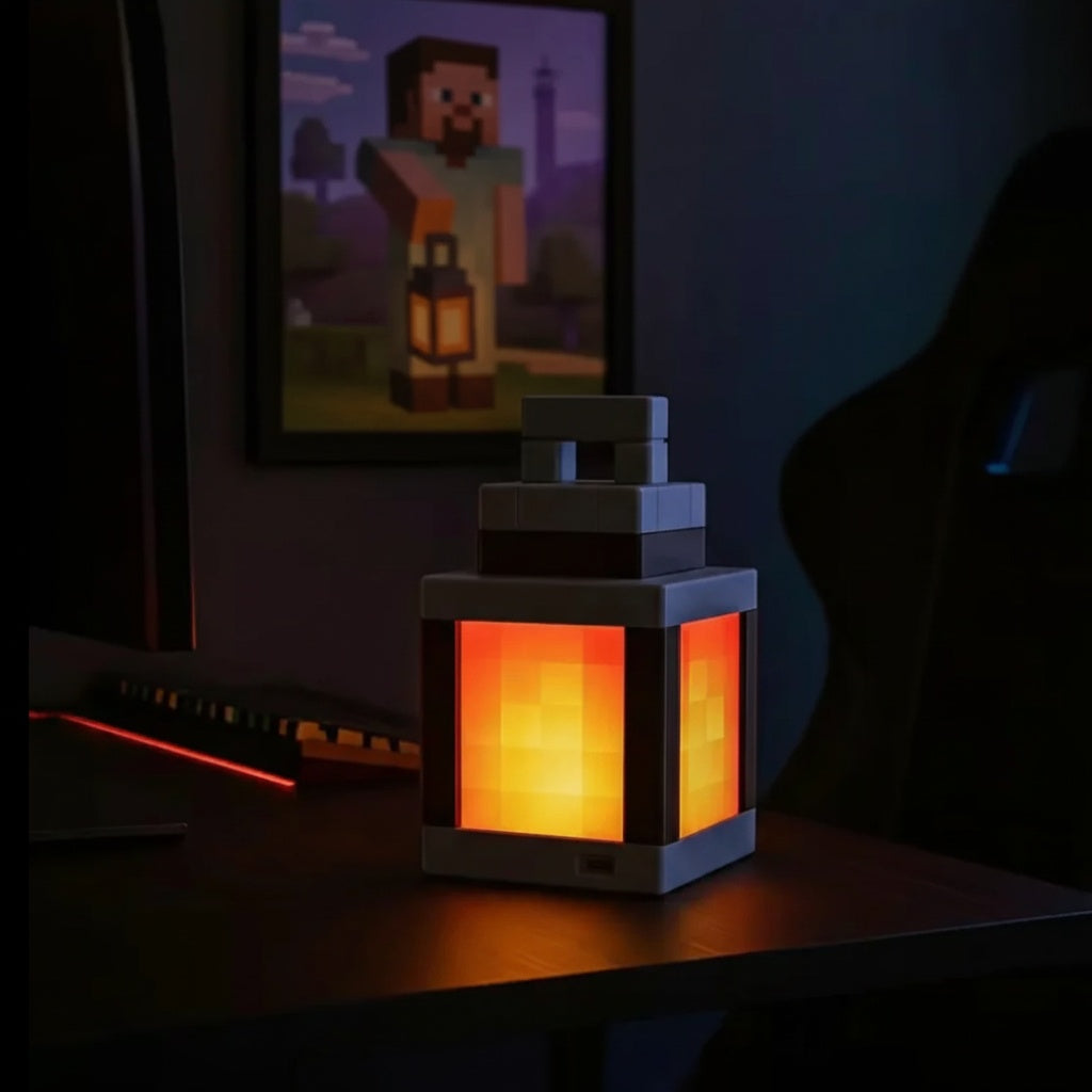 Pixel Lantern™ – LED Block Lamp | 16 Colors & Remote Control