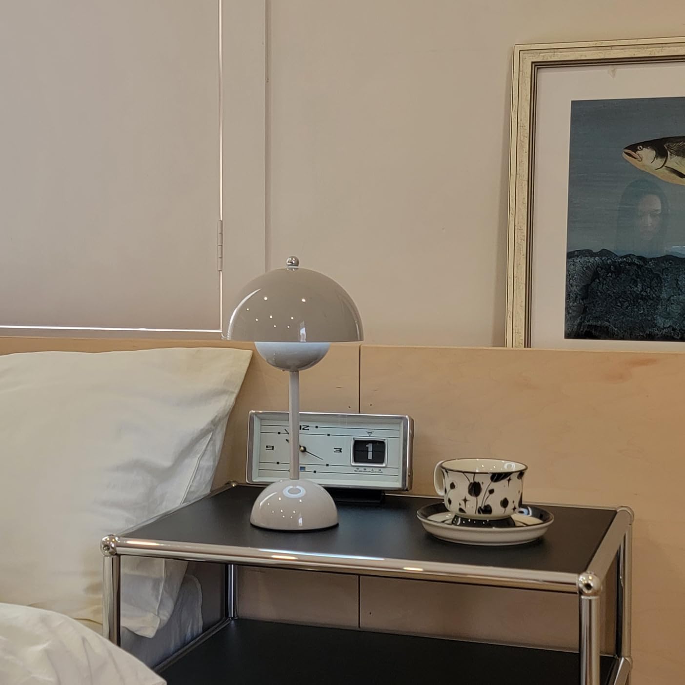 Lampe Champignon  - Gris