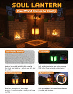 Pixel Lantern™ – LED Block Lamp | 16 Colors & Remote Control