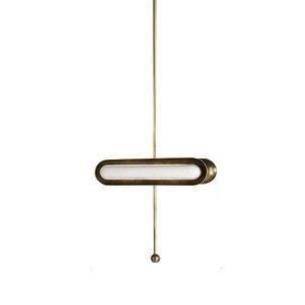 Suspension design LED arrondie en métal style Shining
