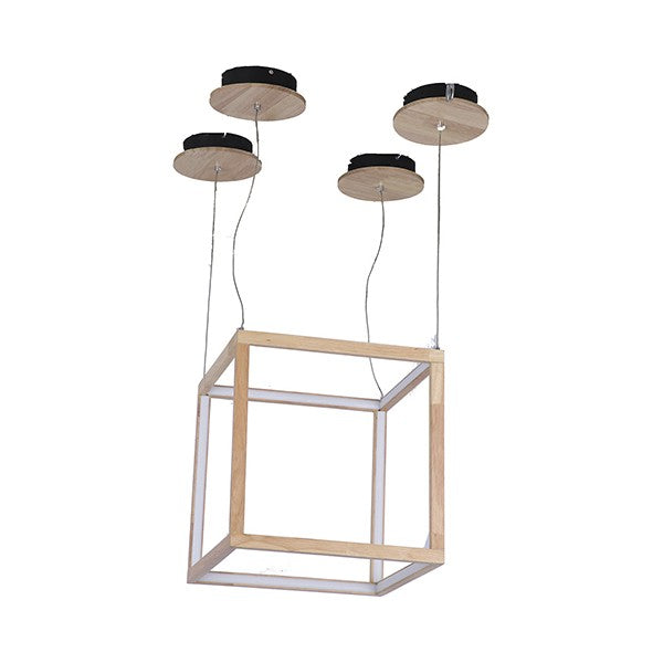 Suspension Rectangle Bois