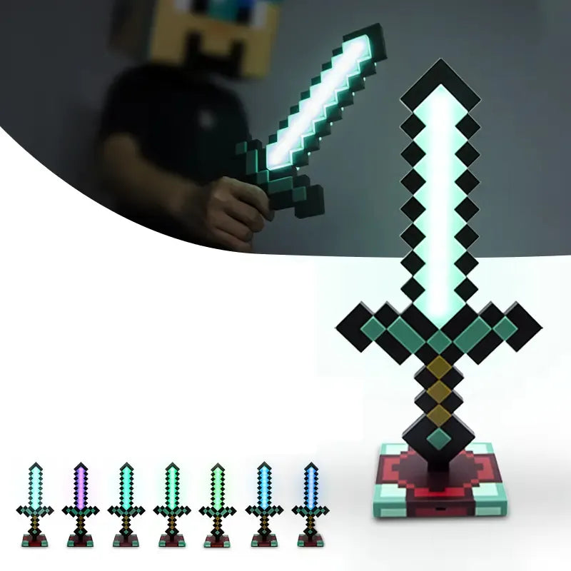 Minecraft Diamond Sword Light LED