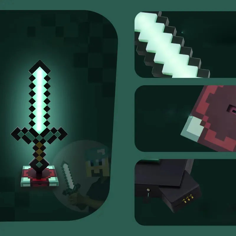 Minecraft Diamond Sword Light LED