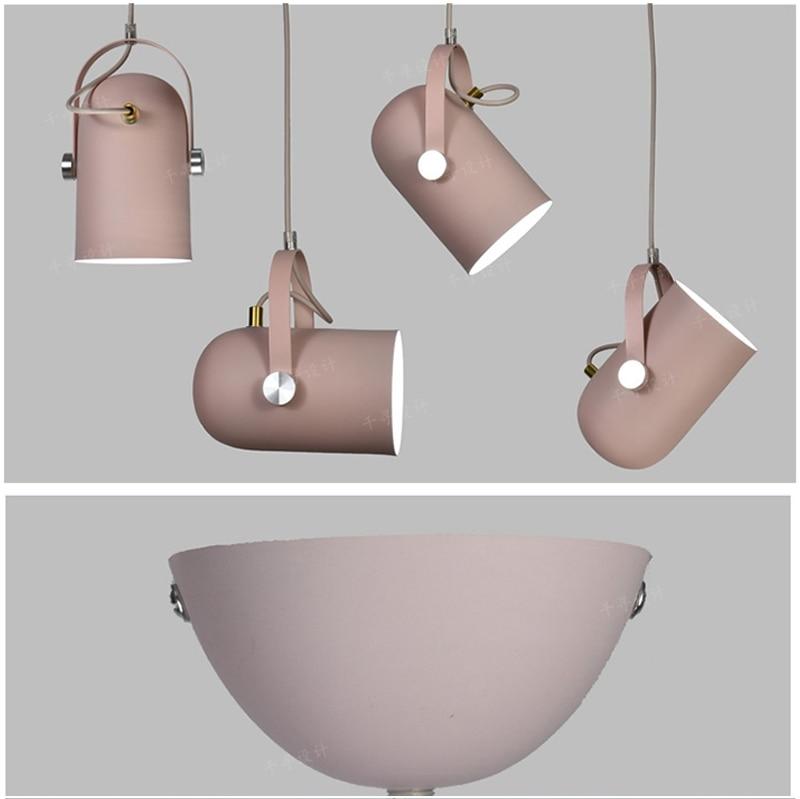 Suspension Métal Rose