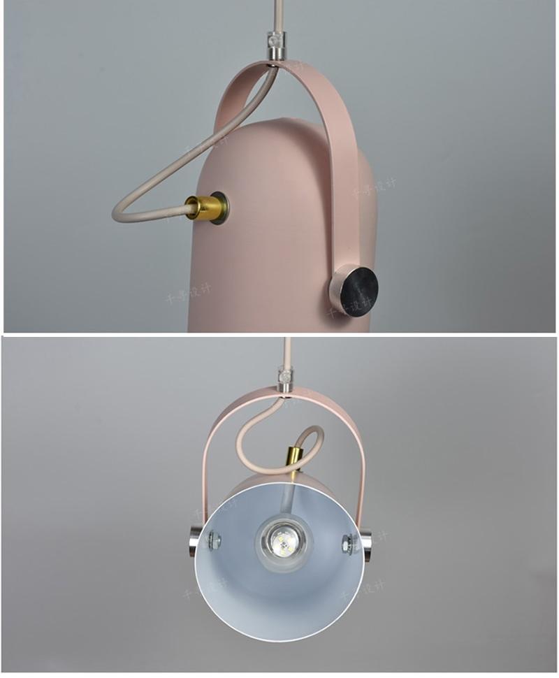 Suspension Métal Rose