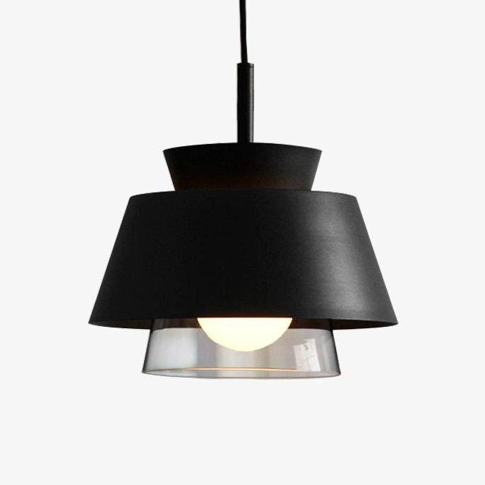 Suspension design retro en métal et verre Pinecone