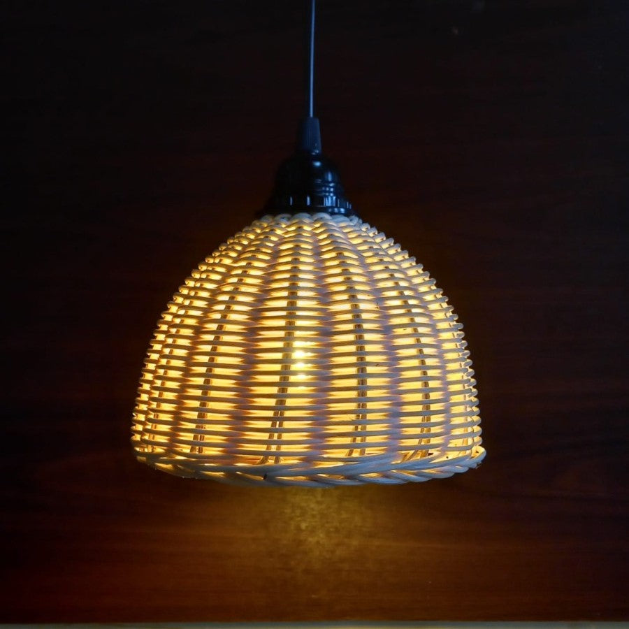 Abat-jour décoratif vintage en rotin tressé - Abat Jour