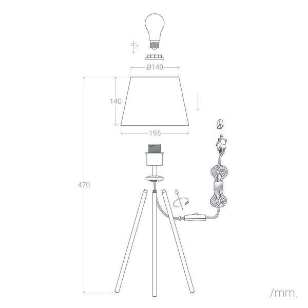 Lampe de Chevet - Maïs - Maison | Jardin > Décoration et