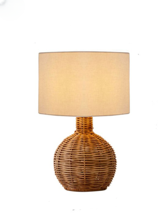 Lampe de chevet rotin au design minimaliste - Suspension