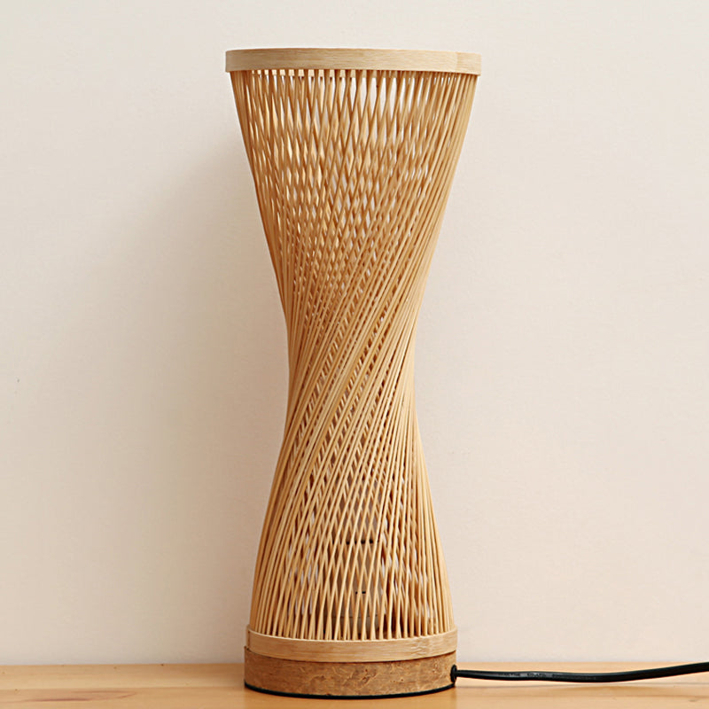 Lampe de chevet rotin et bambou - Suspension Luminaire