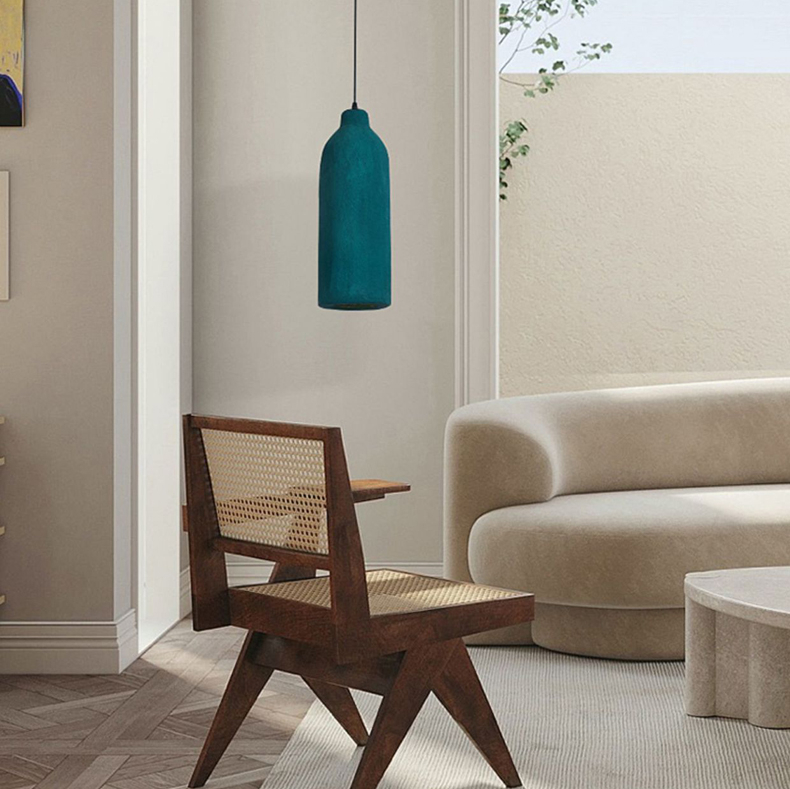 Lampe suspendue au design japonais pour cuisine