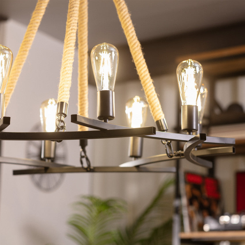 Suspension Corde et Métal Buibui