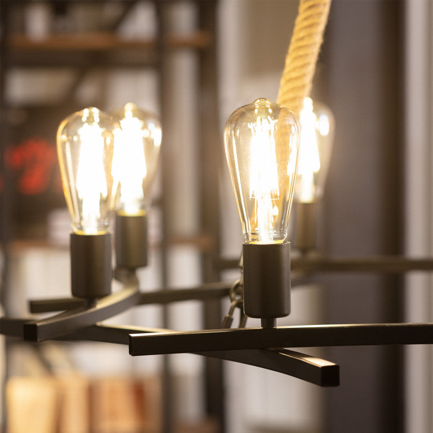 Suspension Corde et Métal Buibui