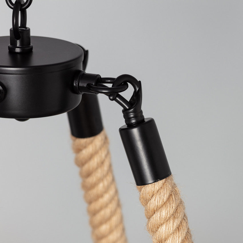 Suspension Corde et Métal Buibui