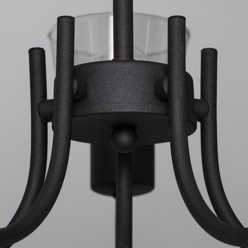 Suspension Design Métal et Verre Tivo 5 Spots