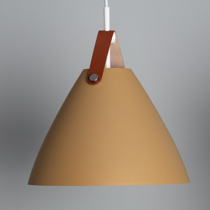 Suspension Métal et Cuir Strom