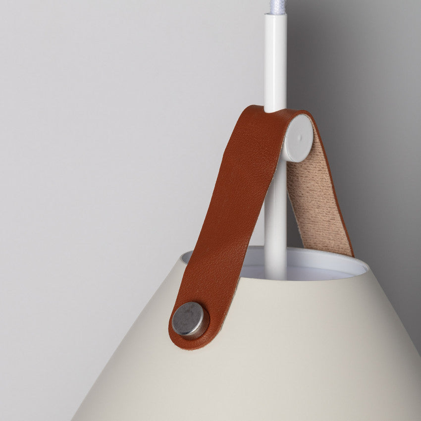 Suspension Métal et Cuir Strom