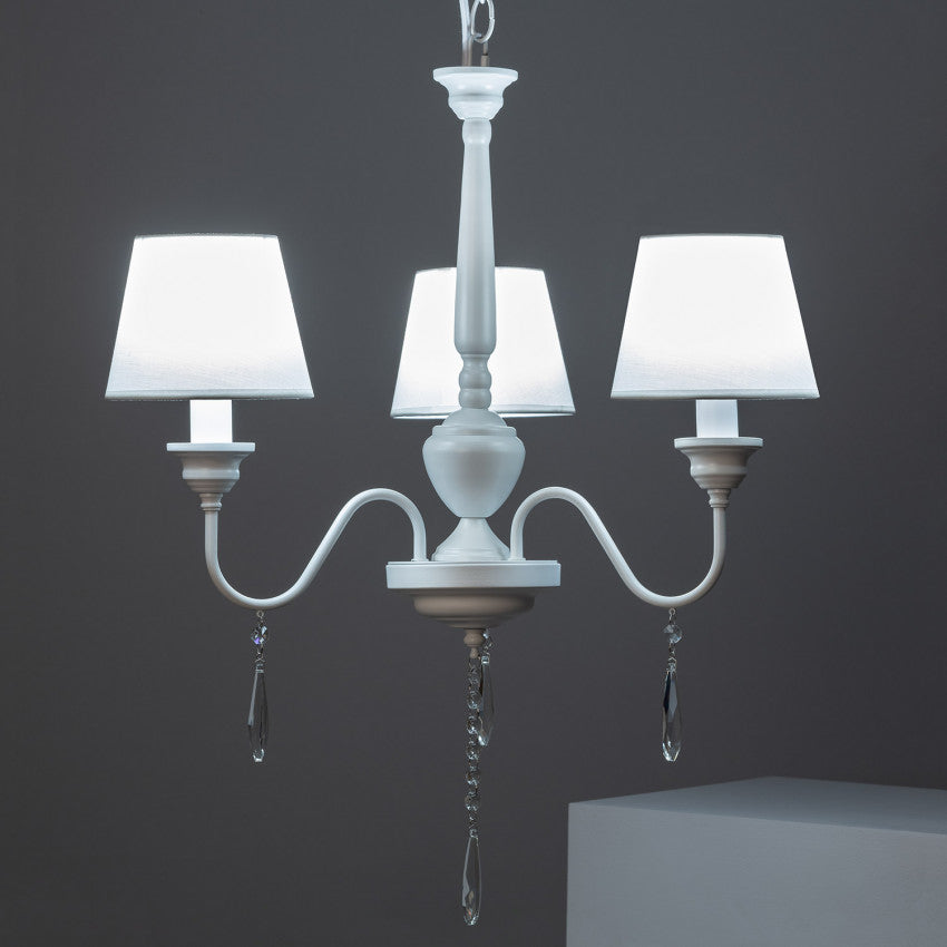 Suspension Métal et tissus Zuri