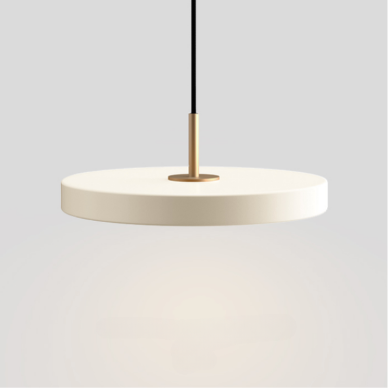 Luminaire cuisine suspendu LED en métal en forme de disque