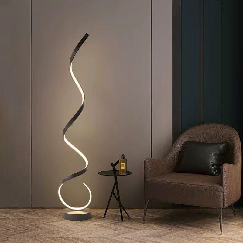 Luminaire sur pied LED flottant au design moderne