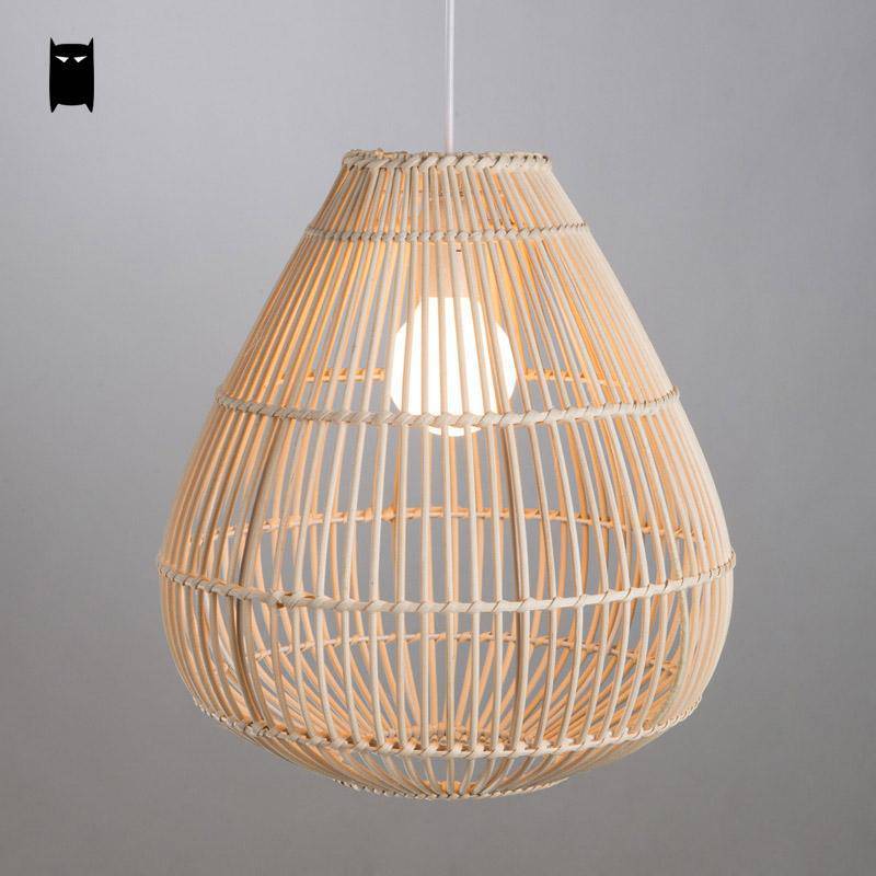 Suspension en bambou design arrondie Rattan