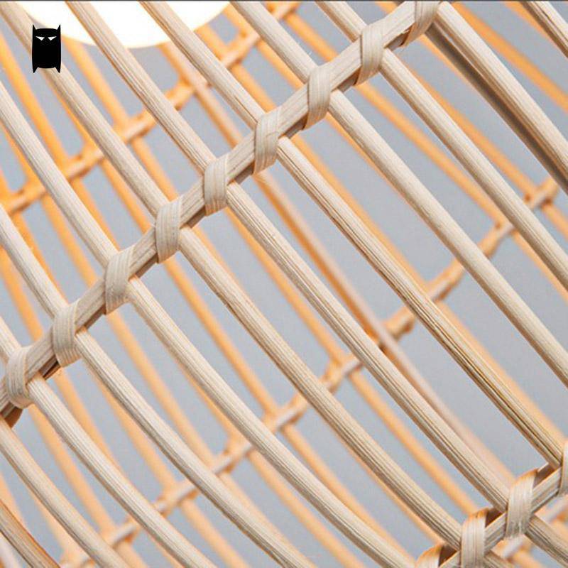 Suspension en bambou design arrondie Rattan