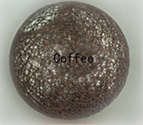 Suspension en rotin LED avec boule colorée Simple