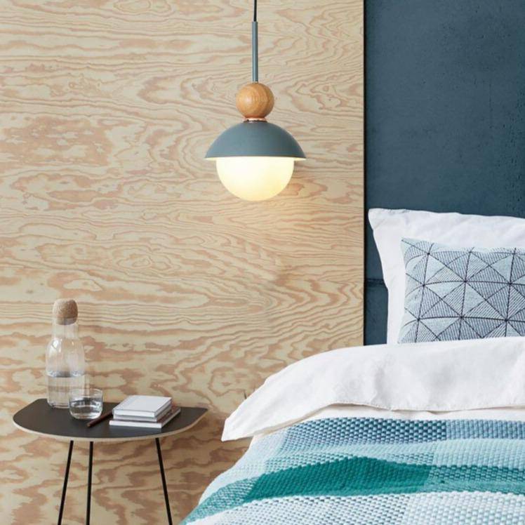 Suspension design LED en métal coloré Creative