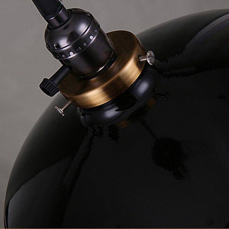 Suspension vintage à LED style rétro en métal