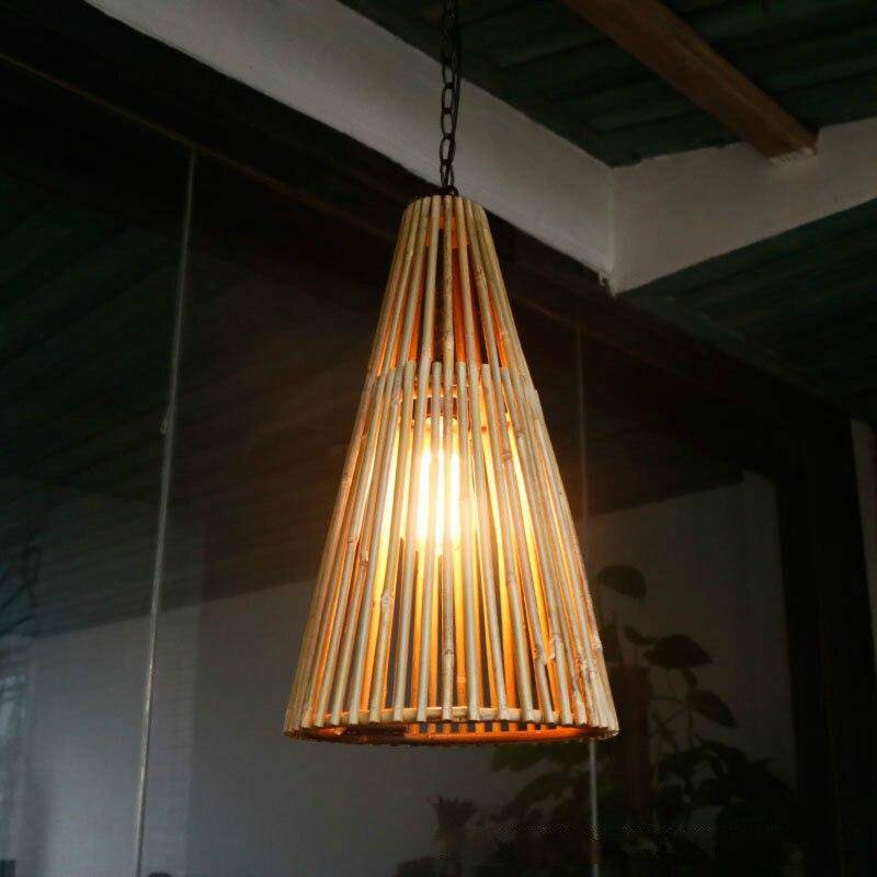 Suspension conique en bambou Asia