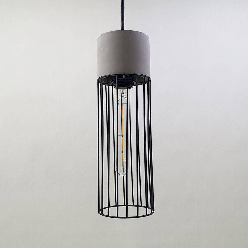 Suspension design LED en métal style cage rétro Coffee