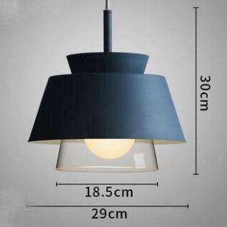 Suspension design à LED avec abat-jour en métal coloré Fly