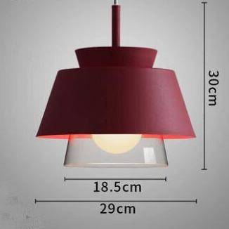 Suspension design à LED avec abat-jour en métal coloré Fly