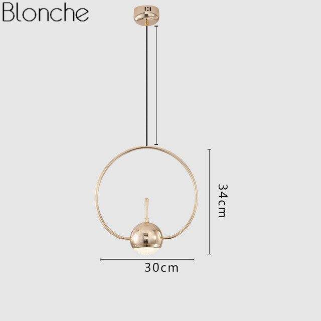 Suspension design LED en métal arrondie Loft