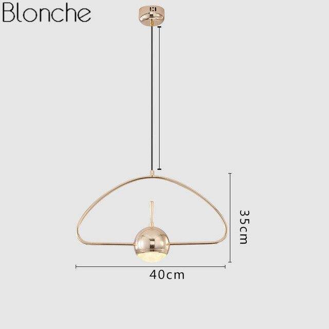 Suspension design LED en métal arrondie Loft
