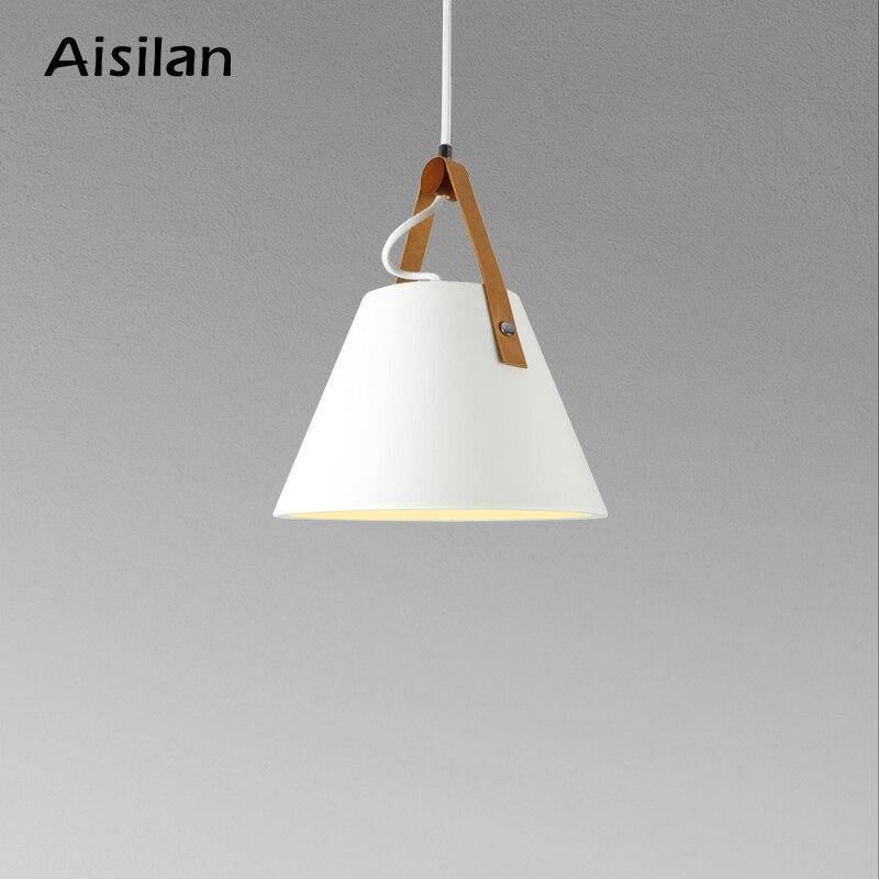 Suspension design à LED avec abat-jour métal Creative