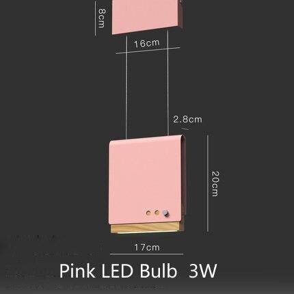 Suspension design LED avec abat-jour plat en métal coloré Art