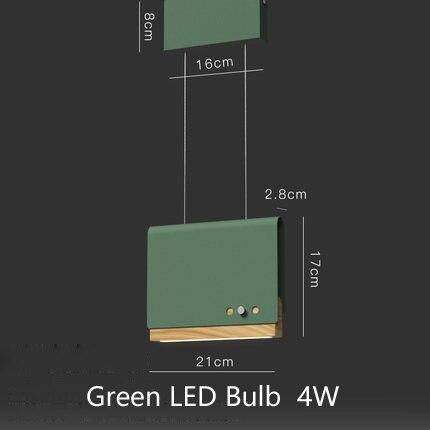 Suspension design LED avec abat-jour plat en métal coloré Art