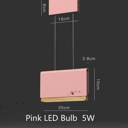Suspension design LED avec abat-jour plat en métal coloré Art