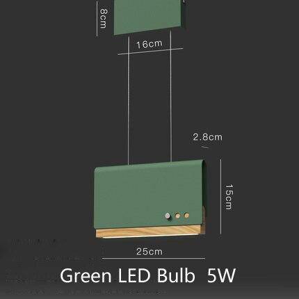 Suspension design LED avec abat-jour plat en métal coloré Art