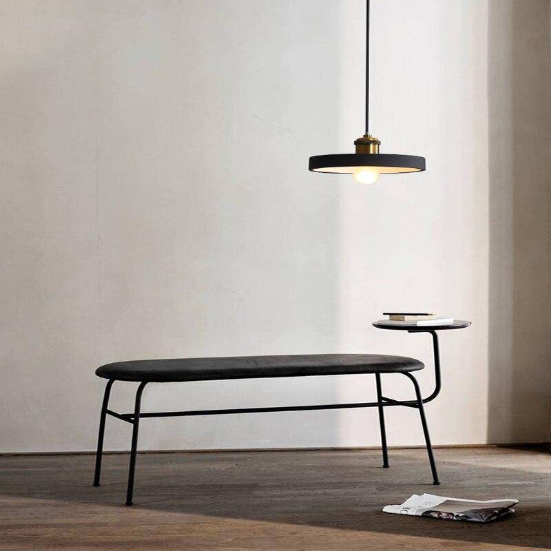 Suspension design à LED en métal avec abat-jour minimaliste Loft