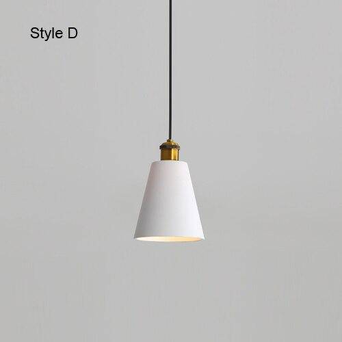 Suspension design à LED en métal avec abat-jour minimaliste Loft