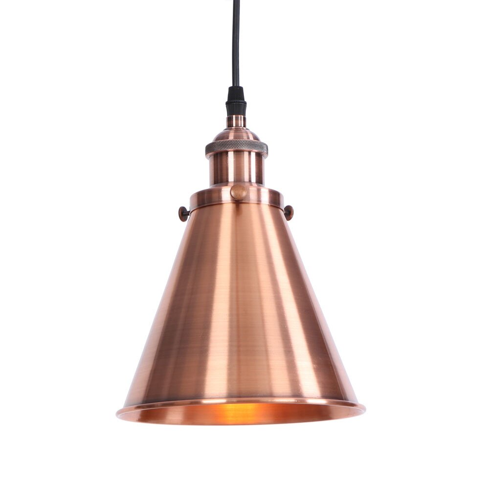 Suspension industrielle avec abat-jour conique en métal Shorah